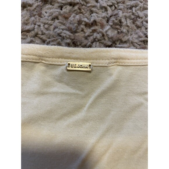 Butter Yellow St. John Sport Women's Tshirt, Size L - Picture 8 of 10